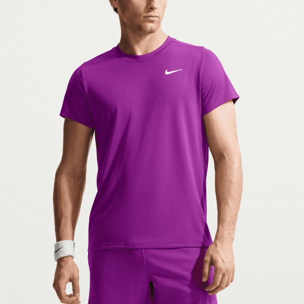 Maglietta Padel Uomo Nike Court Victory Maglietta  Bold Berry/White FZ6921505