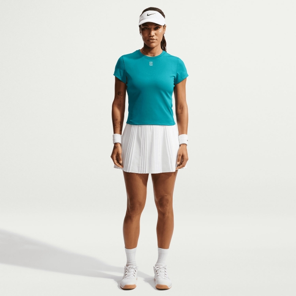 Nike Court Dri-FIT Advantage Pro T-Shirt - Bright Spruce/White