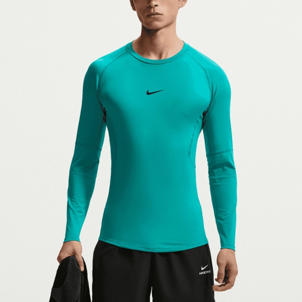 Maglia e Felpa Padel Uomo Nike DriFIT Pro Maglia  Energy/Black FB7919300