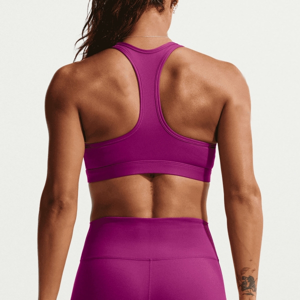 Nike Swoosh Dri-FIT Sujetador Deportivo - True Berry/White