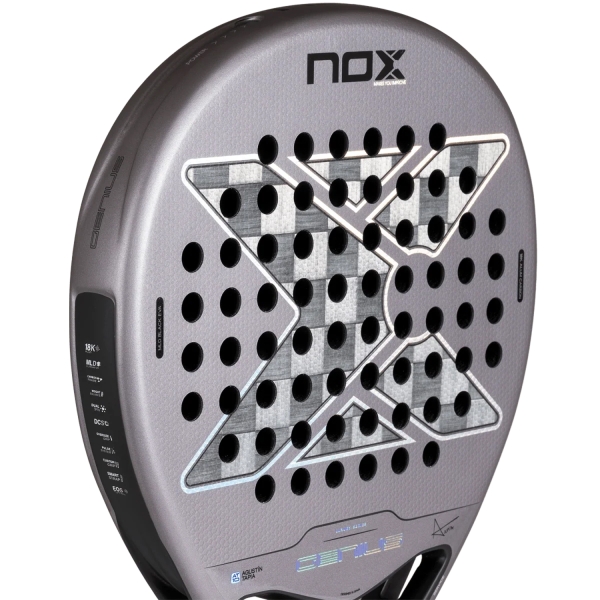 NOX AT10 Genius 18K Alum 2027 Padel - Silver/Black