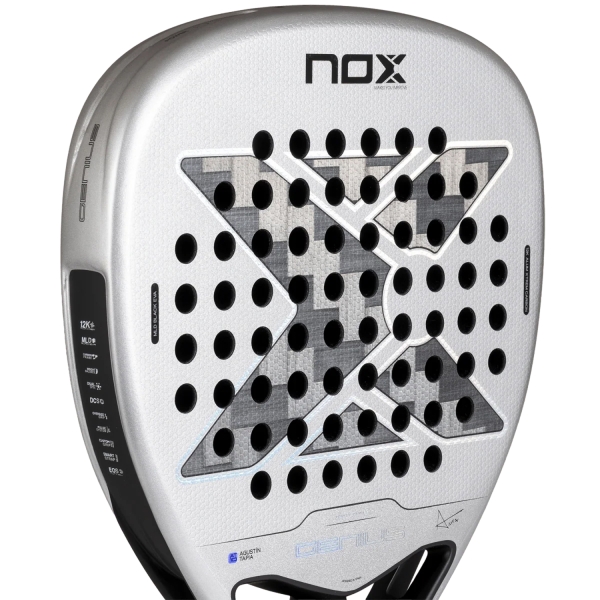 NOX AT10 Genius Attack 12K Alum XTREM Padel - Silver/Black