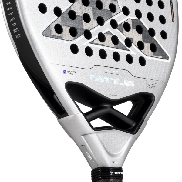 NOX AT10 Genius Attack 12K Alum XTREM Padel - Silver/Black
