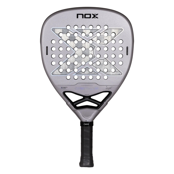 Racchetta Padel NOX Luxury NOX AT10 Genius Attack 18K Alum Padel Silver/Black PAGENIUSAT1827