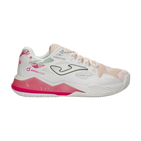 Scarpe Padel Donna Joma Spin  White/Pink TSPILW2632OM