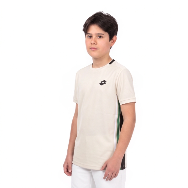 Polo e Maglia Padel Bambino Lotto Tech VI Maglietta Bambino  White Swan 223363DHP