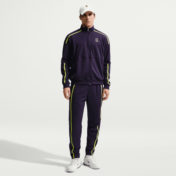 Nike Court Heritage Jacket - Purple Dynasty/Lemon Venom