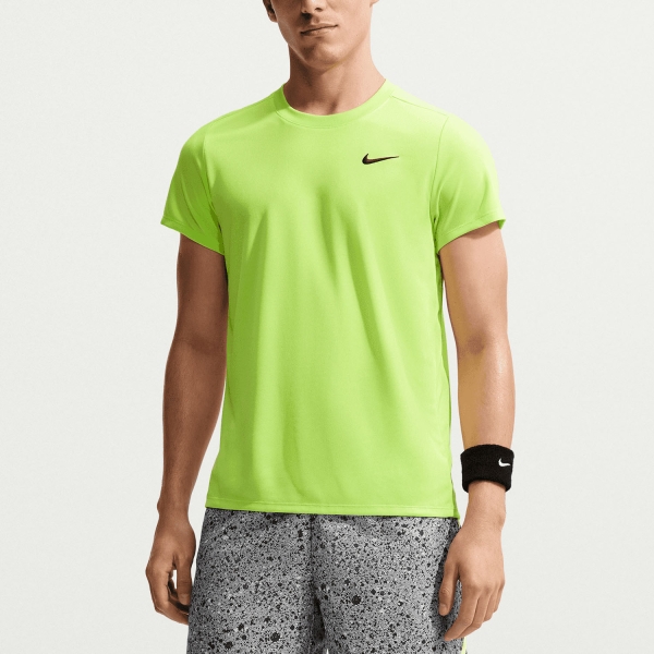 Men's T-Shirt Padel Nike Court Victory TShirt  Light Lemon Twist/Black FZ6921736