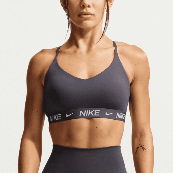 Women's Bra and Underwear Nike Indy Swoosh Sports Bra  Gridiron/White FD1062013