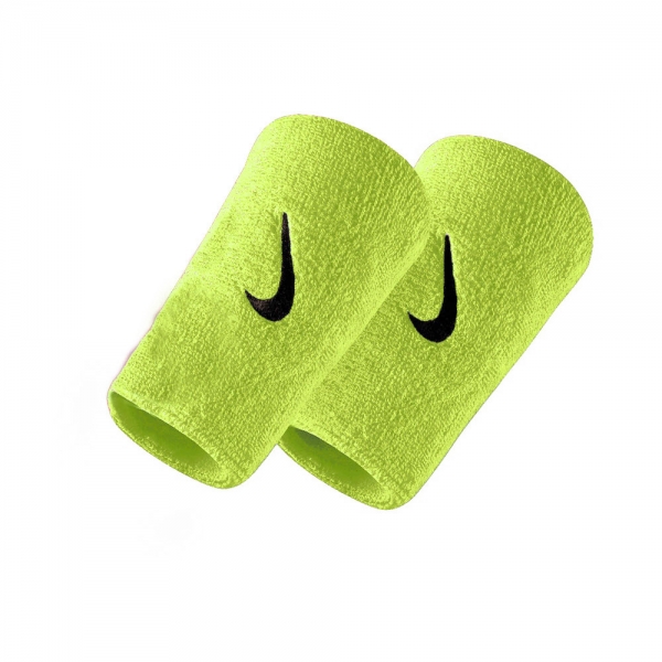Padel Wristbands Nike Logo Dry Big Wristband  Volt/Black N.NN.05.710.OS