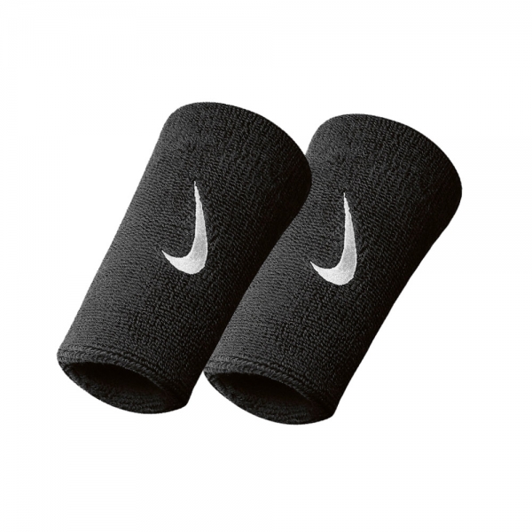 Padel Wristbands Nike Logo Dry Big Wristband  Black/White N.NN.05.010.OS