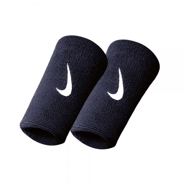 Padel Wristbands Nike Logo Dry Big Wristband  Obsidian/White N.NN.05.416.OS
